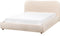 BLAGNAC - Bed met opbergruimte - Lichtbeige - 160 x 200 cm - Bouclé