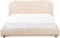 BLAGNAC - Bed met opbergruimte - Lichtbeige - 160 x 200 cm - Bouclé