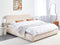BLAGNAC - Bed met opbergruimte - Lichtbeige - 180 x 200 cm - Bouclé