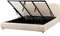 BLAGNAC - Bed met opbergruimte - Lichtbeige - 180 x 200 cm - Bouclé