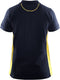 Blåkläder 3390-1050 Dames Poloshirt Piqué Marineblauw/Geel maat M