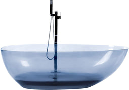 BLANCARENA - Vrijstaande badkuip - Blauw - Solid surface