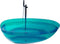 BLANCARENA - Vrijstaande badkuip - Teal - Solid surface