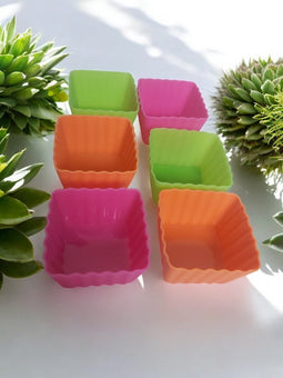 Blaumann BL-1266 Vierkantige kop cake 6 stuks