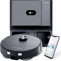 Blaupunkt Bluebot OMEGA - Robotstofzuiger met Laadstation - Automatisch was, leeg en vul station