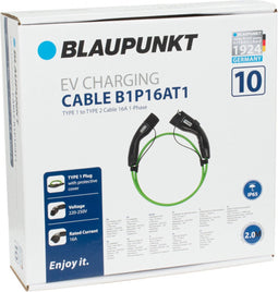 Blaupunkt Laadkabel B1p16at1 Elektrische Auto 16a Groen 2 Meter