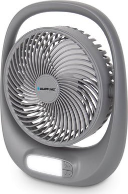 Blaupunkt - Ventilator draagbare - oplaadbaar 1800 mAh - USB - 3 snelheden - grijs, APF301