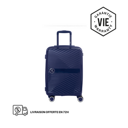 BLAUW MEDIUM HARDE KOFFER (MAAT M)