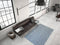 Blauw vloerkleed - 120x170 cm - Symmetrisch patroon - Modern