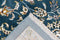 Blauw vloerkleed - 80x150 cm - A-symmetrisch patroon - Landelijk