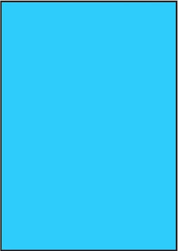 Blauwe A4 etiketten 210 x 297 mm (100 vel)