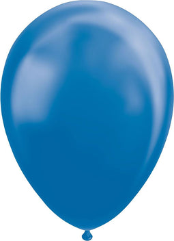 Blauwe ballonnen metallic | 10 stuks (multi)
