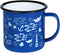 BLAUWE EMAILLE BEKER MINI MUG (6X6CM) ZEE & STRAND - JOYIN