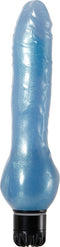 Blauwe glitter vibrerende dildo