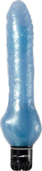 Blauwe glitter vibrerende dildo