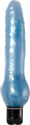 Blauwe glitter vibrerende dildo