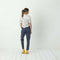 Blauwe pantalon van Tencel.