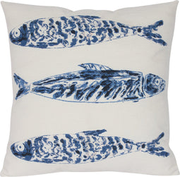 Blauwe vissen kussen