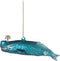 Blauwe walvis kerstbal - Sass & belle