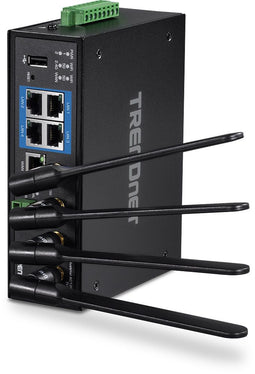Trendnet TI-W100 - Router - Wi-Fi 6 (802.11ax) - 9Gbps max snelheid - 5x 1Gbps Ethernet - 1x USB 2.0