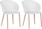 BLAYKEE - Eetkamerstoel - Wit - Synthetisch materiaal