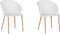 BLAYKEE - Eetkamerstoel - Wit - Synthetisch materiaal