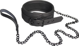 Blaze Halsband en Leiband Halsband met Leiband Zwart
