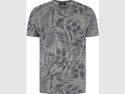 Boston Brothers BBO35S372/3 - All Over Print Jersey T-Shirt - Zacht Ademend - Navy - Maat XL