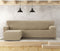 Hoes voor chaise longue met korte armleuning links Eysa JAZ Beige 120 x 120 x 360 cm
