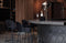 BePureHome Vogue Barstoel - Velvet - Zwart - 89x50x55