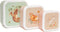 Petit Monkey Snackdozen + Drinkfles Bear and Friends/Glitter Back to School set - Peach Blossom