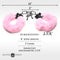 Master Series - Handboeien - Cuffed In Fur - Metalen Handboeien met kunstwollen bekleding - Roze
