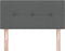 vidaXL - Hoofdbord - met - Knopen - Donkergrijs - 80 - cm - Stof