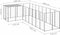 vidaXL - Hondenkennel - 6,05 - m² - staal - zilverkleurig