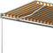 vidaXL - Luifel - vrijstaand - automatisch - 600x300 - cm - geel - en - wit