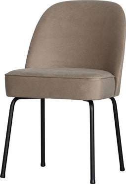 BePureHome Vogue Eetkamerstoel - Fluweel - Khaki - 83x50x58
