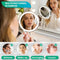 Mirlux Make Up Spiegel - LED Verlichting - 10x Vergroting - 3 Lichtstanden - Oplaadbaar - Chroom