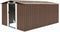 vidaXL - Tuinschuur - 257x392x181 - cm - metaal - bruin