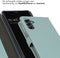 Selencia Hoesje Geschikt voor Samsung Galaxy A14 (5G) / A14 (4G) Hoesje Met Pasjeshouder - Selencia Echt Lederen Bookcase - lichtblauw