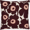 Marimekko - Unikko - Kussensloop - Katoen - Bordeaux - 50x50