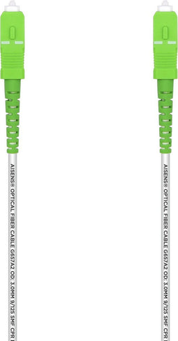 AISENS A152-0495 InfiniBand en Glasvezelkabel 3 m SC Wit