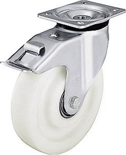 Blickle LK-SPO 100K-1-FI Zwenkwiel met rem Wieldiameter: 100 mm Draagvermogen (max.): 350 kg 1 stuk(s)