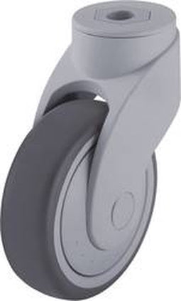 Blickle LWG-TPA 126KF-11 (LWG-TPA 126K-11-FK) Zwenkwiel Wieldiameter: 125 mm Draagvermogen (max.): 110 kg 1 stuk(s)
