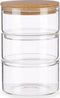 Blik Bruin Transparant Bamboe Borosilicaatglas (1200 ml)