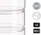 Blik Bruin Transparant Bamboe Borosilicaatglas (1200 ml)