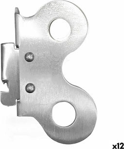 Blikopener Staal Zilverkleurig 7,3 x 4,6 cm 1,5 mm (12 Stuks)