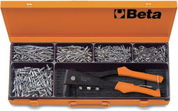 Blindklinktang 1741 met een 700-delig assortiment aluminium nagels 1741B/C5