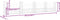 vidaXL - Schanskorf - U-vormig - met - 5 - palen - 500x20x100 - cm - ijzer
