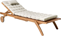 Ligstoel met kussen CESANA PREMIUM Acaciahout Taupe