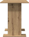 vidaXL - Eettafel - Artisan - Eik - 110x60x75 - cm - Engineered - Wood